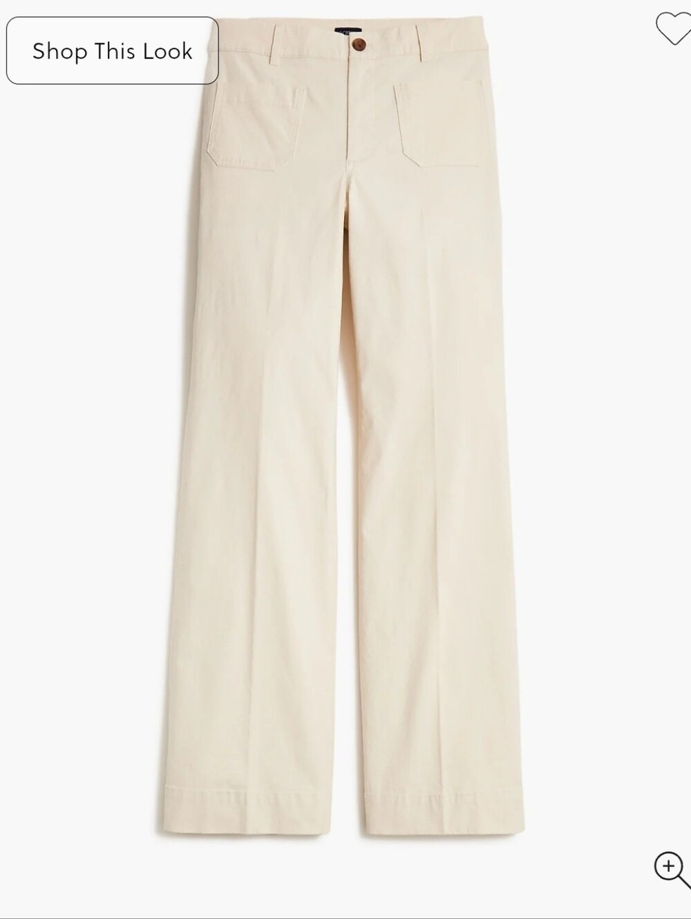 NWT J.Crew Lizzie wide-leg pant Linen Cotton Blend Size 28 Natural Color $118 - Picture 2 of 10